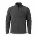 Keswick men's fleece midlayer Charcoal Grey front view