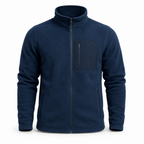 Keswick men's fleece midlayer - navy white