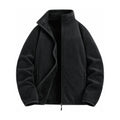 Warkworth fleece midlayer — men black front