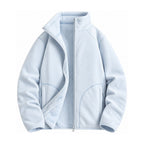 Warkworth fleece midlayer — women ice blue front