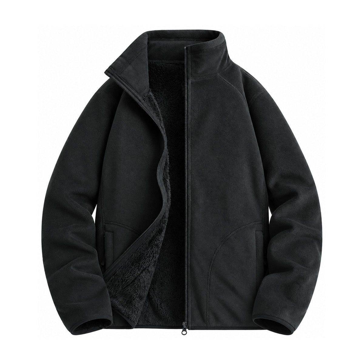 Warkworth fleece midlayer — women black front
