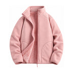 Warkworth fleece midlayer — women blush pink front