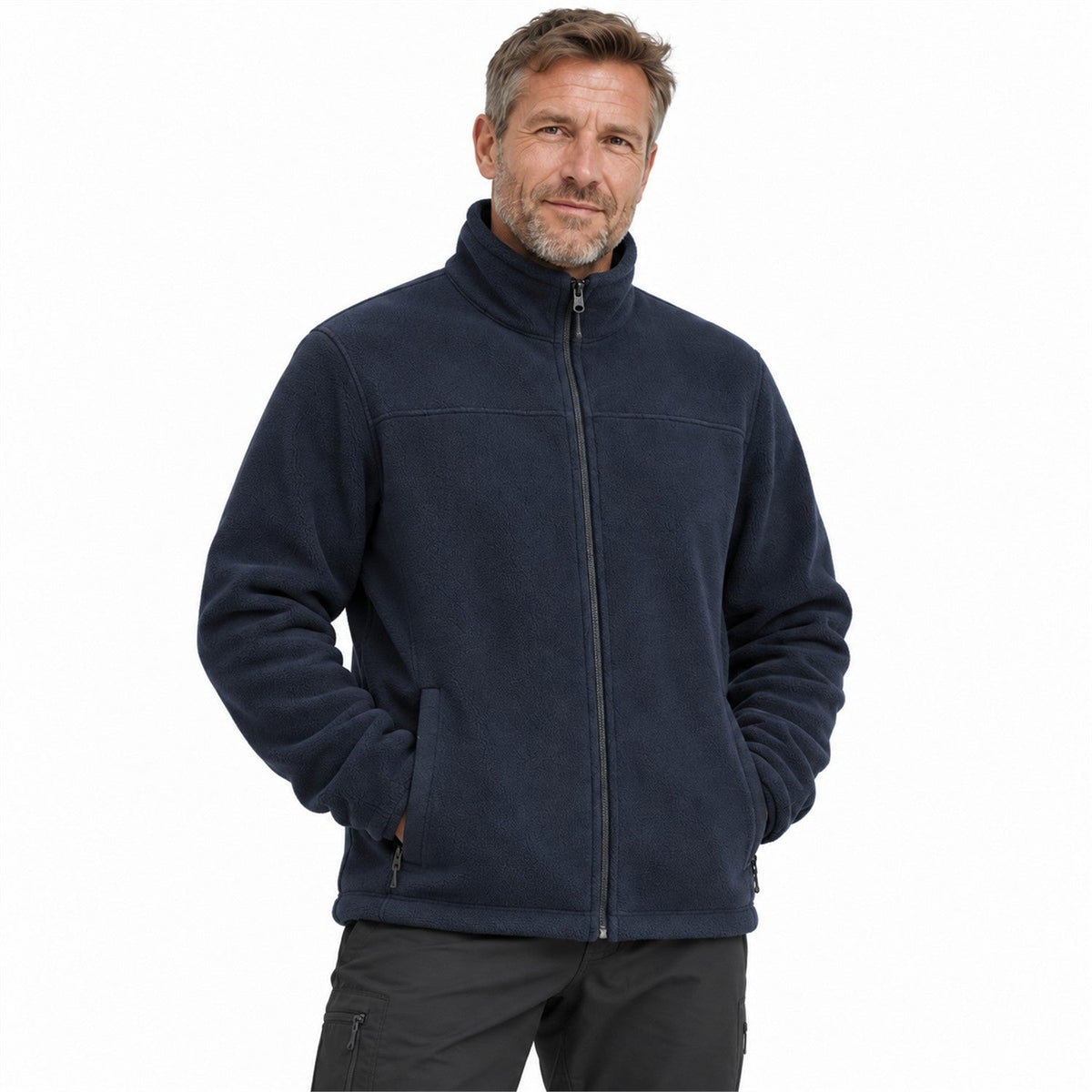 Warkworth fleece midlayer — men white