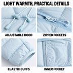 Danby lightweight hooded down jacket — details
