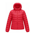 Danby lightweight hooded down jacket — red front