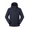 Farndale hooded softshell jacket — navy front