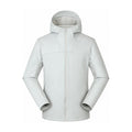 Farndale hooded softshell jacket — light grey front