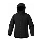 Allendale hooded softshell jacket — hood black front