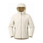 Allendale hooded softshell jacket — hood ivory front