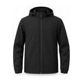 Bilsdale men's hooded softshell jacket — black front