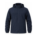 Bilsdale men's hooded softshell jacket — navy front