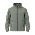 Bilsdale men's hooded softshell jacket — sage green front