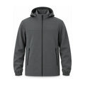 Bilsdale men's hooded softshell jacket — dark grey front