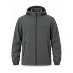 Bilsdale men's hooded softshell jacket — dark grey front