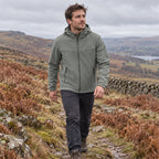 Bilsdale men's hooded softshell jacket — outdoor sage