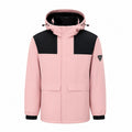 Wharfedale women's heated hooded jacket in Blush Pink, front view