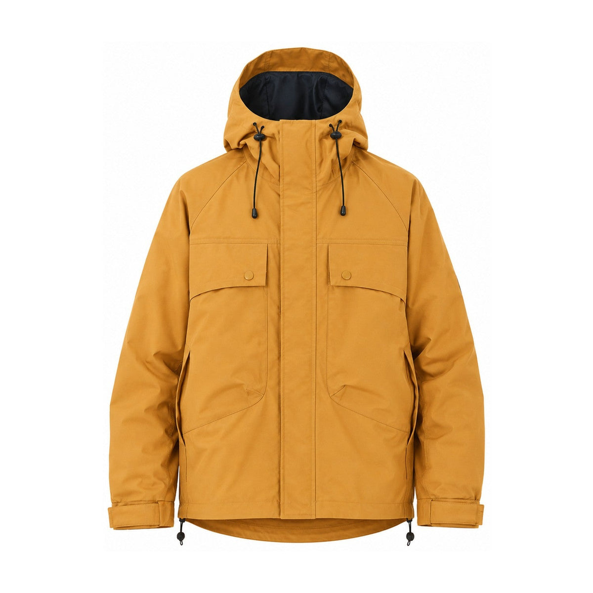 Coverdale men's hooded utility jacket — yellow front