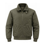 Hawkshead men's fleece-lined bomber jacket - olive front