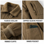 Hawkshead men's fleece-lined bomber jacket - details