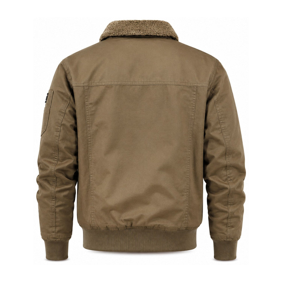 Hawkshead men's fleece-lined bomber jacket - khaki back
