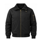 Sedbergh men's fleece-lined bomber jacket — black front