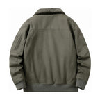 Sedbergh men's fleece-lined bomber jacket — olive back
