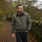 Sedbergh men's fleece-lined bomber jacket — olive outdoor