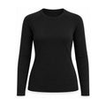Acomb women's merino wool base layer - black