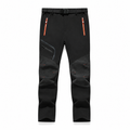 AC200001 men's fleece-lined softshell trousers — black