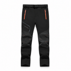 AC200001 men's fleece-lined softshell trousers — black