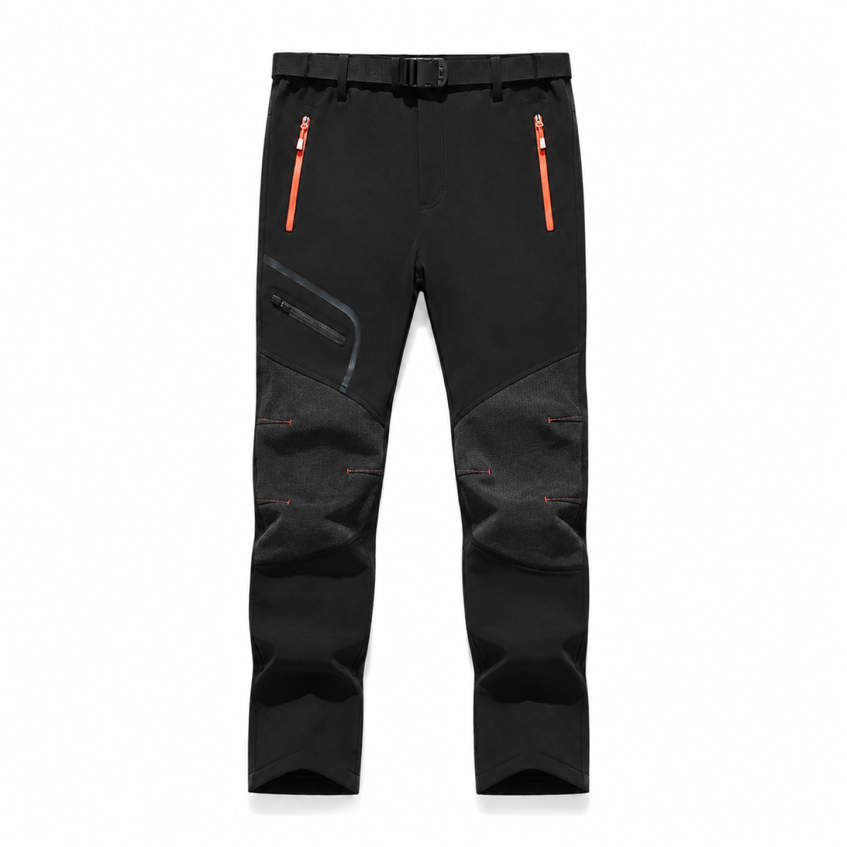 AC200001 men's fleece-lined softshell trousers — black