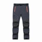 AC200001 men's fleece-lined softshell trousers — grey
