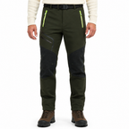 Stanage men's softshell trousers — army green waist down