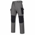Dovedale men's fleece-lined cargo walking trousers: Grey front view