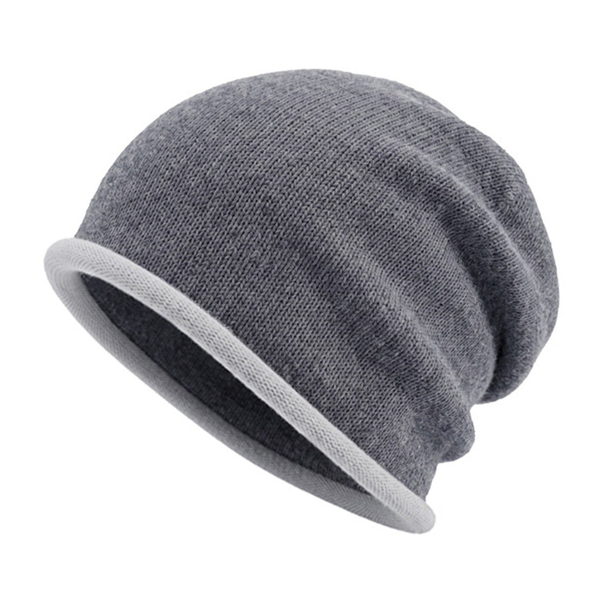 Rothbury merino wool beanie — light grey front