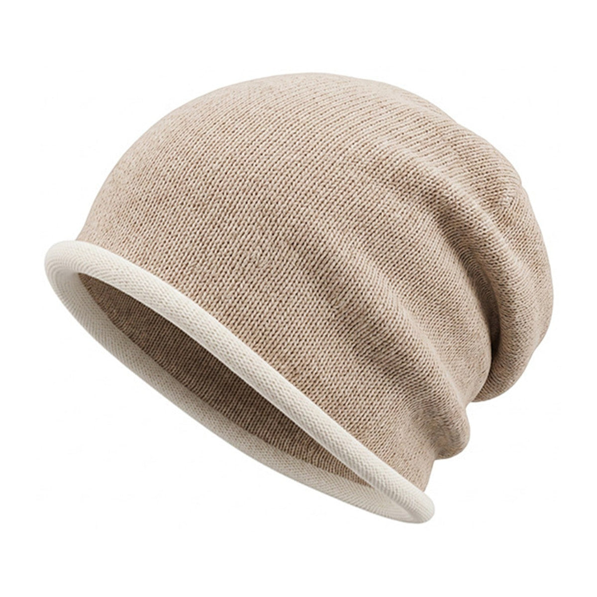 Rothbury merino wool beanie — oatmeal front