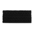 Aysgarth cable-knit earwarmer headband – black