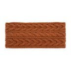 Aysgarth cable-knit earwarmer headband – brown