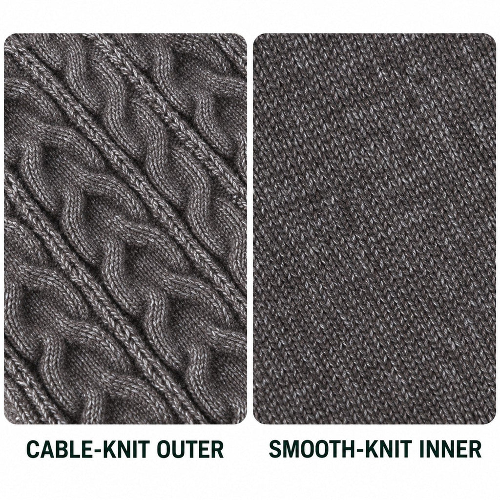 Aysgarth cable-knit earwarmer headband – details