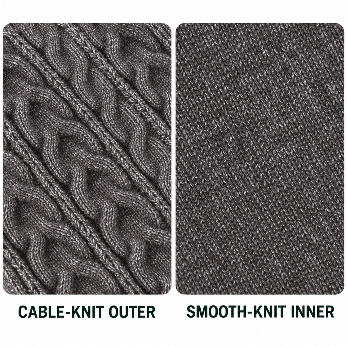 Aysgarth cable-knit earwarmer headband – details