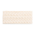 Aysgarth cable-knit earwarmer headband – ivory
