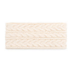 Aysgarth cable-knit earwarmer headband – ivory
