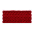 Aysgarth cable-knit earwarmer headband – red