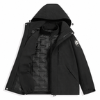 Angular Core AC102006 Black 3-in-1 waterproof jacket with detachable down liner