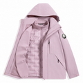 Angular Core AC102006 Pink 3-in-1 waterproof jacket with detachable down liner