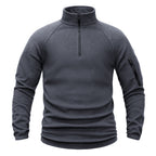 TWS Men’s Half-Zip Fleece Pullover with Sleeve Pocket
