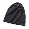 Bellingham Double-Layer Merino Wool Beanie in Dark Grey - white background