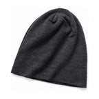 Bellingham Double-Layer Merino Wool Beanie in Dark Grey - white background