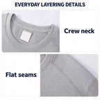 Birtley Men's Merino Wool Base Layer – detail