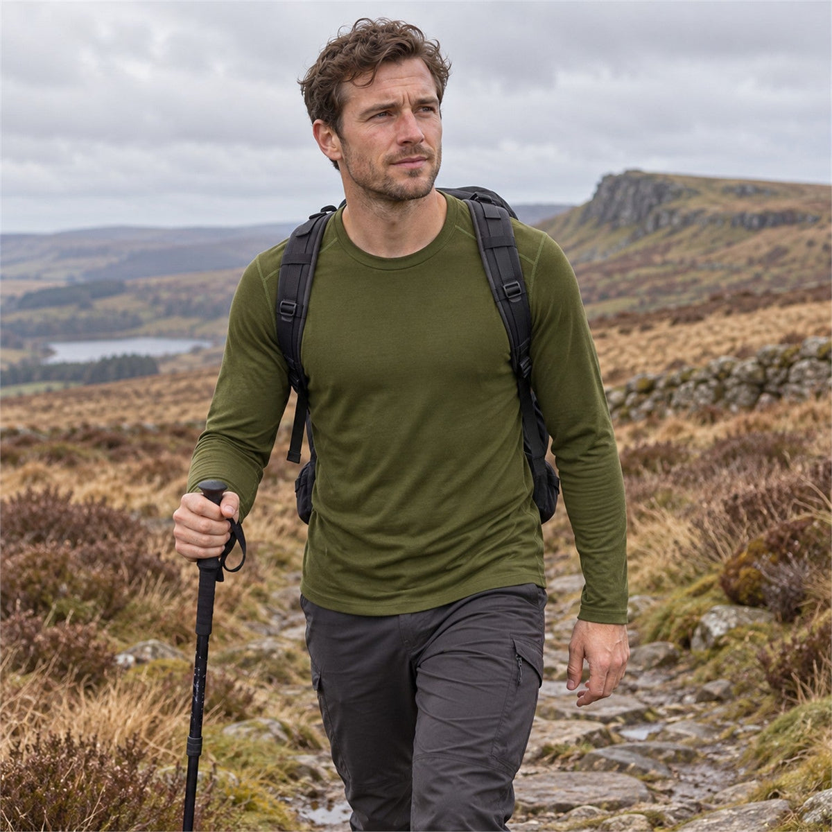 Birtley Men's Merino Wool Base Layer – outdoor